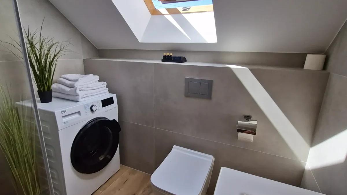Łazienka z pralką